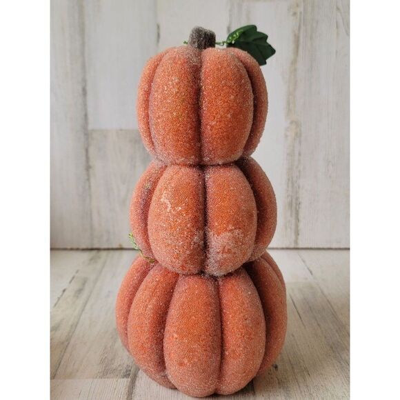 Crazy mountain pumpkin stack beaded Halloween figure decor - Picture 6 of 10